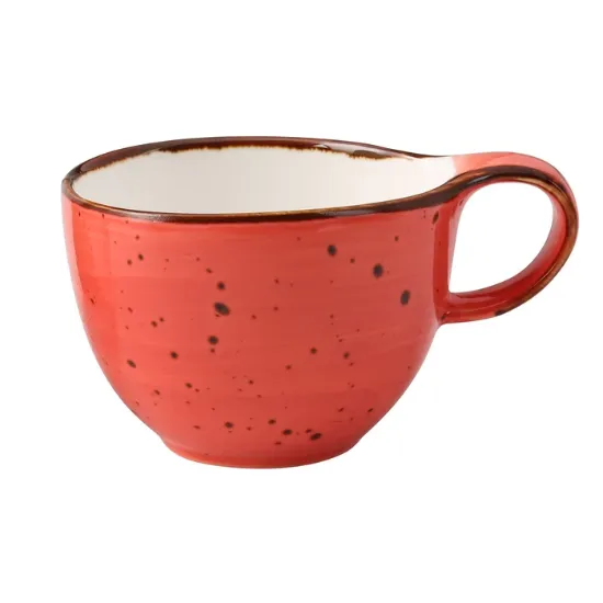 图片 LY-001CR 里昂珊瑚 4″ X 2 5/8″ 咖啡/茶杯 7 盎司珊瑚
