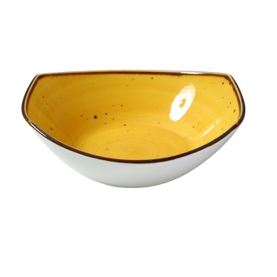 图片 LY-307YL 里昂黄色 7″ X 6 1/2″ X 2 1/4″ 汤/沙拉盘 15 盎司 黄色