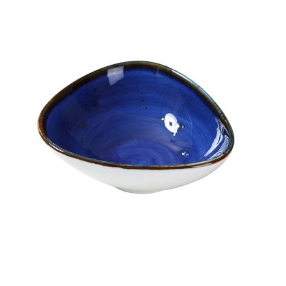 图片 LY-404BU 里昂-蓝色 4 3/4″ X 4 3/8″ X 1 5/8″ 三角酱碗 5 盎司 蓝色