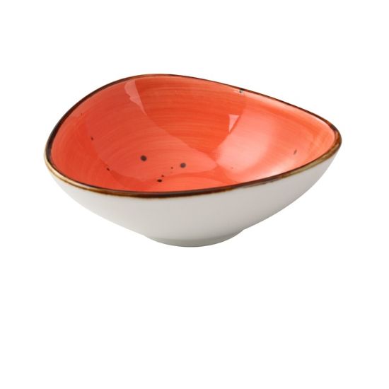 图片 LY-404CR 里昂珊瑚 4 3/4″ X 4 3/8″ X 1 5/8″ 三角酱碗 5 盎司珊瑚