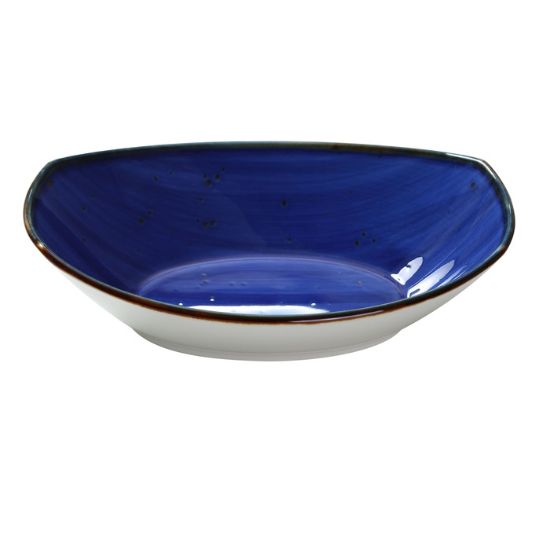 图片 LY-405BU 里昂-蓝色 5 1/2" X 3 3/4" X 1 3/8" 小椭圆形碗 5 盎司蓝色