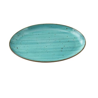 图片 LY-2108TQ 里昂-绿松石色 8″ X 5 1/2″ X 3/4″ Coupe Platter 绿松石色