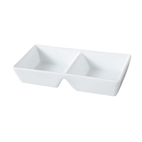 图片 ML-727 主地 7 7/8" X 4" X 1 3/8" 两个分隔托盘，-个 6 盎司
