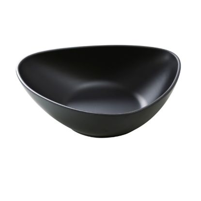 图片 MO-209BK 现代 9″ X 7″ X 2 1/2″ 深三角/汤盘 黑色