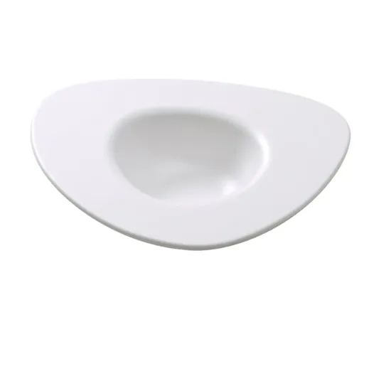 图片 MO-410 现代 10 1/2" X 9" X 2" 甜点盘 10 盎司
