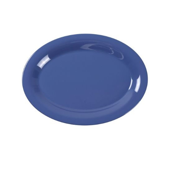图片 MS-209BU 里程碑 9 1/2" X 7 1/4" 椭圆形拼盘 蓝色