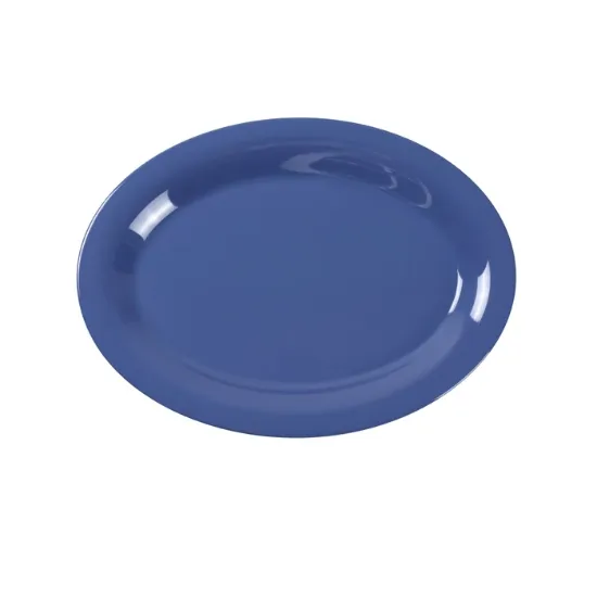 图片 MS-213BU 里程碑 13 1/2" X 10 1/2" 椭圆形拼盘 蓝色