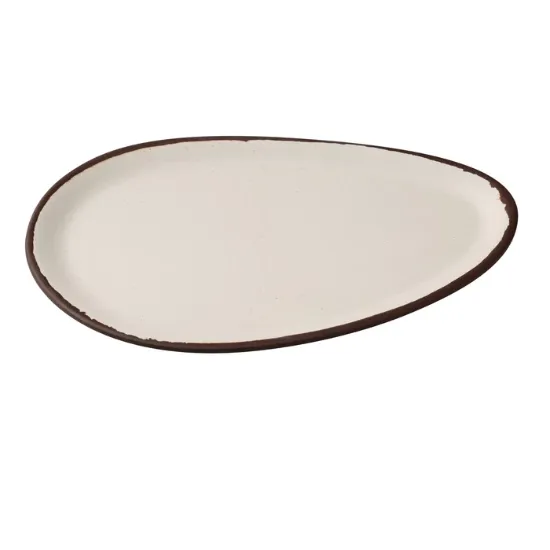 图片 NA-212 自然艺术 11 3/4" X 7 3/4" X 1/2" 椭圆形盘