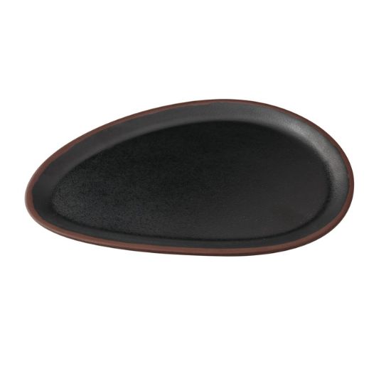 图片 NA-214BK 自然艺术 14″ X 9 3/4″ X 1/2″ 椭圆形盘