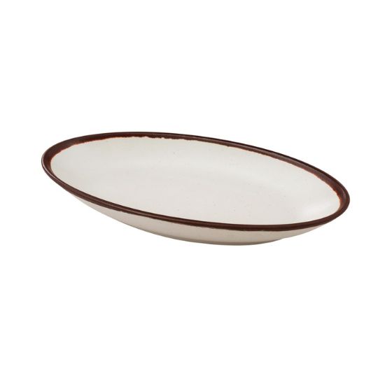 图片 NA-310 自然艺术 10 1/2" X 5 1/4" X 1 1/2" 深椭圆形盘