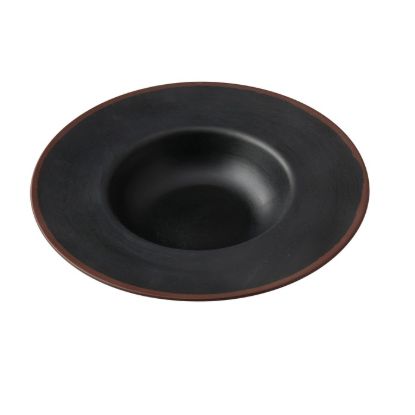 图片 NA-710BK 自然艺术 9 1/4" X 5" X 1 7/8" 甜点盘 10 盎司