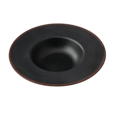 图片 NA-710BK 自然艺术 9 1/4" X 5" X 1 7/8" 甜点盘 10 盎司