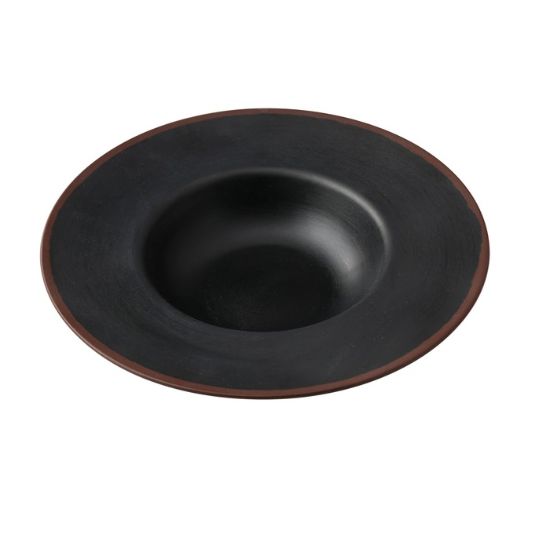 图片 NA-711BK 自然艺术 11 1 /2" X 6" X 2 3/4" 甜点盘 16 盎司