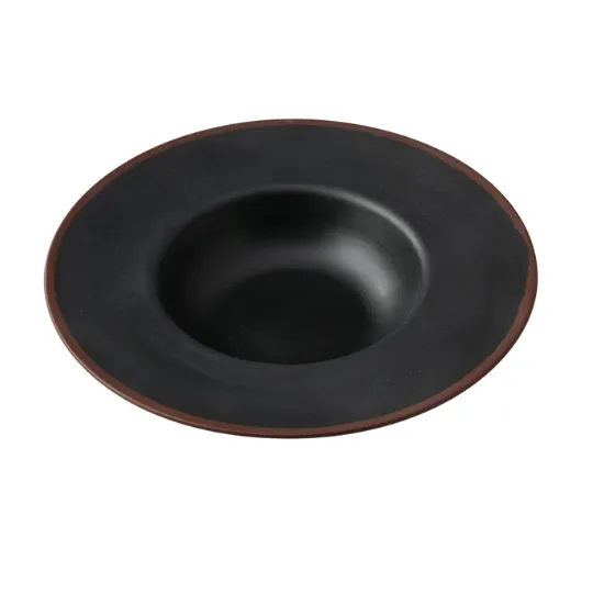 图片 NA-711BK 自然艺术 11 1 /2" X 6" X 2 3/4" 甜点盘 16 盎司