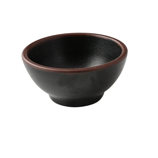 图片 NA-5003BK 自然艺术 3 1/2" X 1 3/4" 酱盘 4 盎司