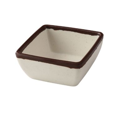 图片 NA-5004 自然艺术 3 1/2" X 1 1/2" 方形酱盘 5 盎司