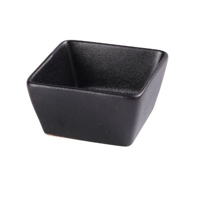图片 NB-4031 贵族黑 3-1/8" X 3" X 1-3/4" 方形酱盘 3 盎司