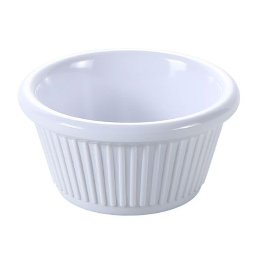 图片 NC-509WT 配件（三聚氰胺）2 7/8", 2 盎司 凹槽小模子 白色