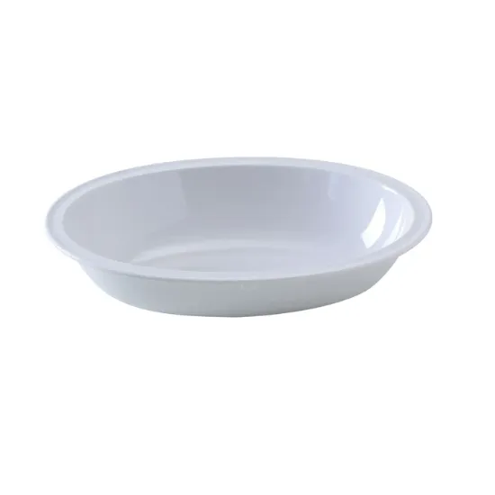 图片 NS-036W Nessico 10″ X 7 1/4″ X 2 1/4″ 椭圆形碗 36 盎司白色