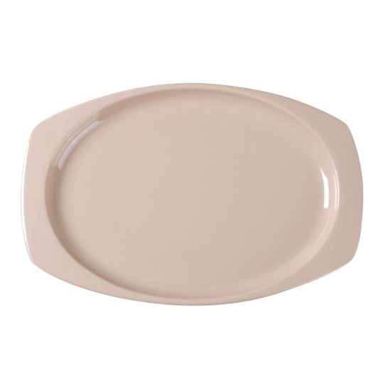 图片 NS-209T Nessico 9 1/2" X 6 3/4" 矩形浅盘 棕褐色