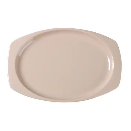 图片 NS-209T Nessico 9 1/2" X 6 3/4" 矩形浅盘 棕褐色