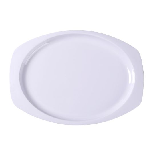 图片 NS-209W Nessico 9 1/2" X 6 3/4" 矩形浅盘 白色