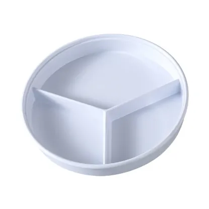 图片 NS-608-1W Nessico 8 1/4" 深分隔服务器带盖白色