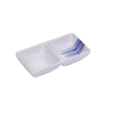 图片 OC-4031 Ocean 5 1/2" X 3" 双酱盘 -个 2 盎司