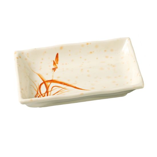 图片 OR-2406 兰花 6″ X 4 1/2″ 矩形板金兰花