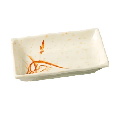 图片 OR-2406 兰花 6″ X 4 1/2″ 矩形板金兰花