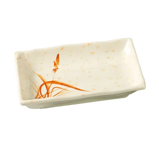 图片 OR-2406 兰花 6″ X 4 1/2″ 矩形板金兰花