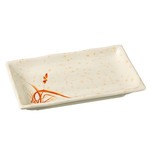 图片 OR-2408 兰花 8″ X 5 1/2″ 矩形板金兰花