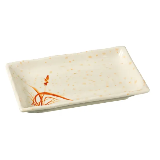 图片 OR-2408 兰花 8″ X 5 1/2″ 矩形板金兰花