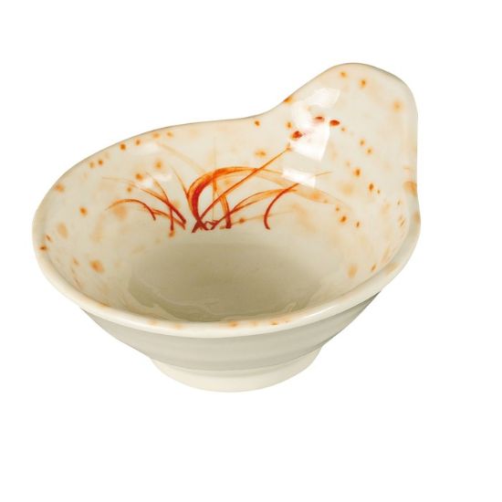 图片 OR-3601 兰花 4 1/2" 汤碗（带耳）金兰花 8 盎司