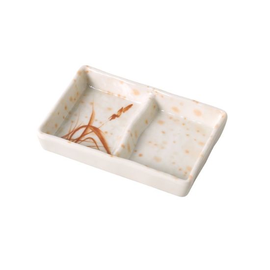 图片 OR-4031 Orchis 5 3/4" X 2 3/4" 两个分开的酱盘，-个 2 盎司