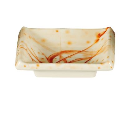 图片 OR-4046 兰花 3 3/4" X 2 1/2" 酱盘 金兰花 2.5 盎司
