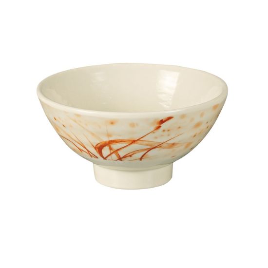 图片 OR-5707 兰花 7″ X 3″H 汤碗 金兰花 24 盎司