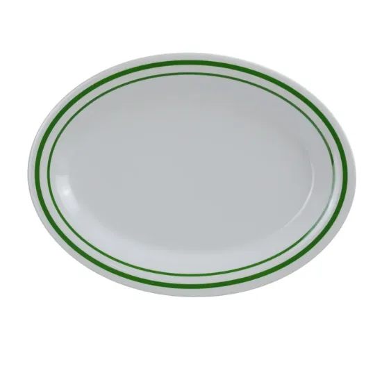 图片 PT-221 松树 11 1/2" X 8" 椭圆形拼盘 3/4" 深