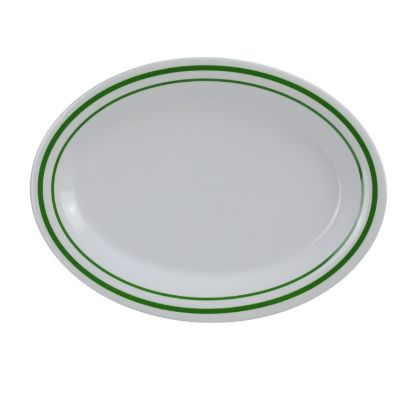 图片 PT-222 松树 12″ X 9″ 椭圆形拼盘 1 1/4″ 深
