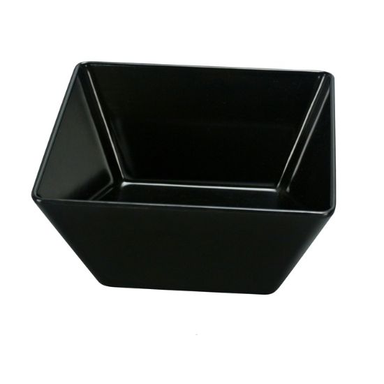 图片 RM-404BK 罗马 3 3/4" X 2 1/2"H 方形碗 10 盎司黑色