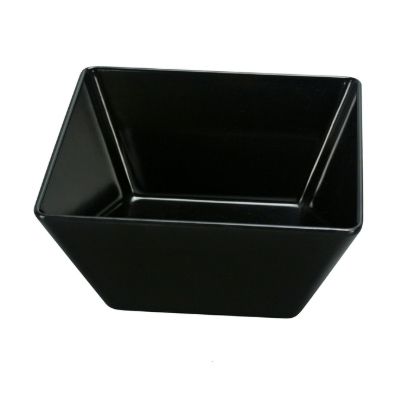 图片 RM-404BK 罗马 3 3/4" X 2 1/2"H 方形碗 10 盎司黑色