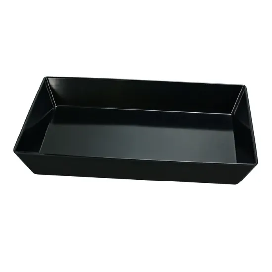 图片 RM-614BK 罗马 13 3/4" X 10" X 2 1/2" 矩形托盘 黑色