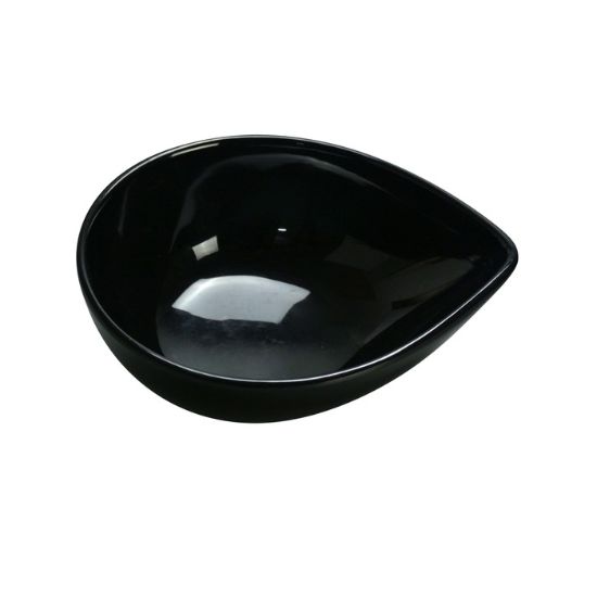 图片 RM-706BK 罗马 5 3/4" X 4 1/2" X 2" 水滴形盘 黑色 10 盎司