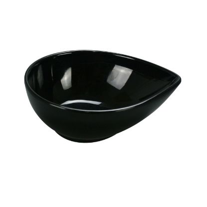 图片 RM-708BK 罗马 8″ X 6″ X 2 3/4″ 水滴形碗 黑色 26 盎司