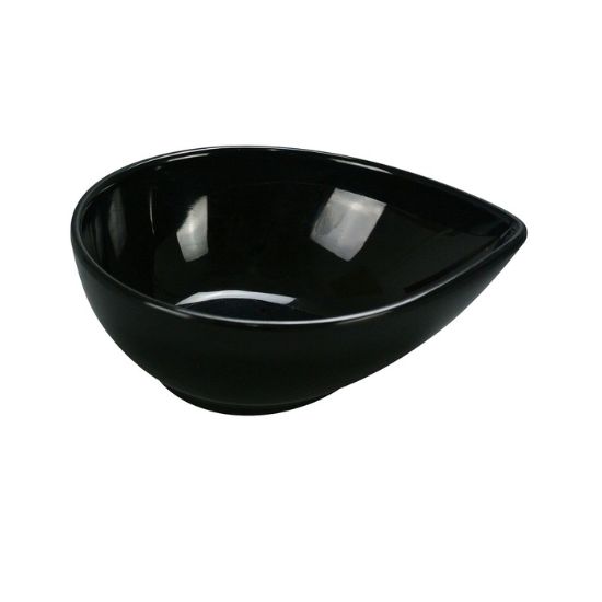 图片 RM-708BK 罗马 8″ X 6″ X 2 3/4″ 水滴形碗 黑色 26 盎司