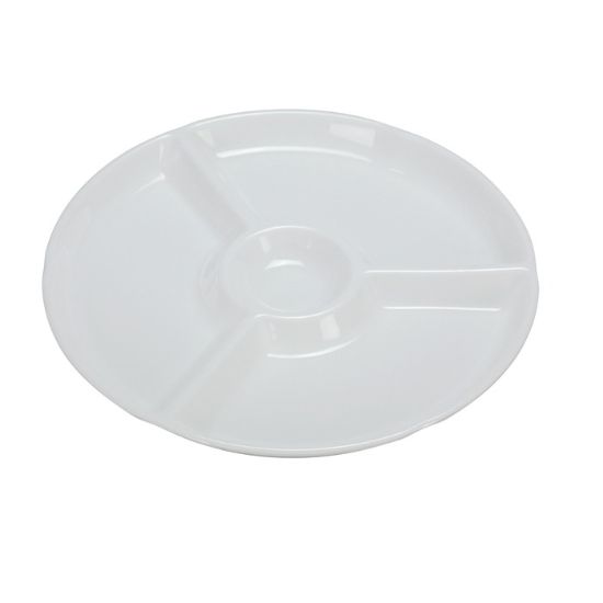 图片 RM-821 罗马 12 1/4" 4 隔室板，圆形，1" 深