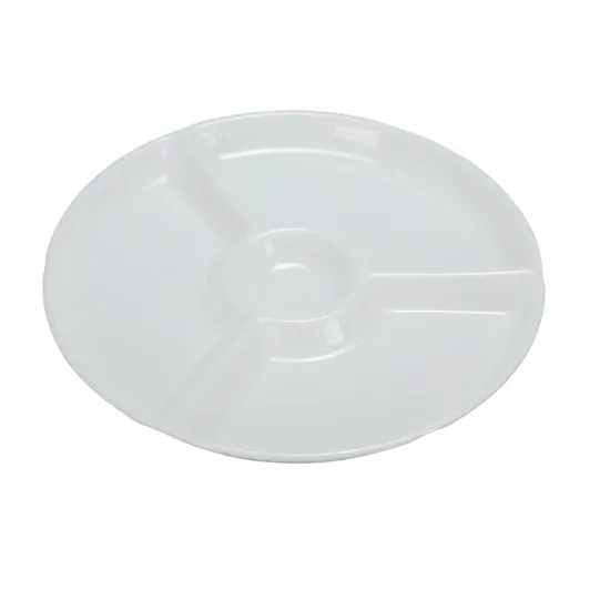 图片 RM-821 罗马 12 1/4" 4 隔室板，圆形，1" 深