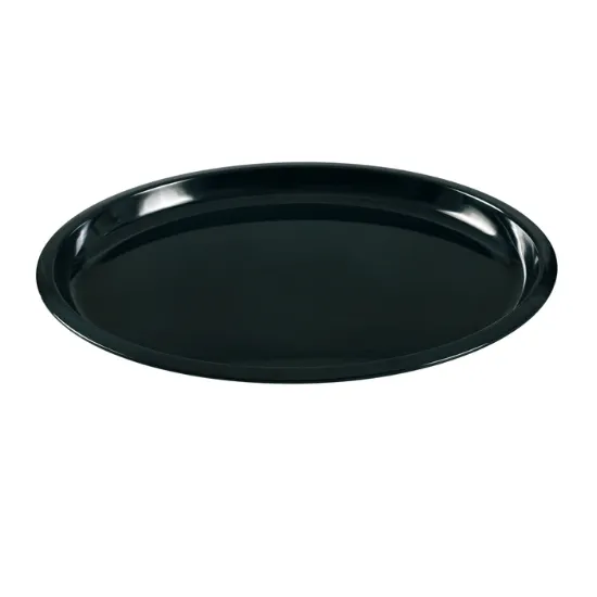 图片 RM-3022BK 罗马 22" X 18" 火鸡拼盘，1 1/4" 深黑色