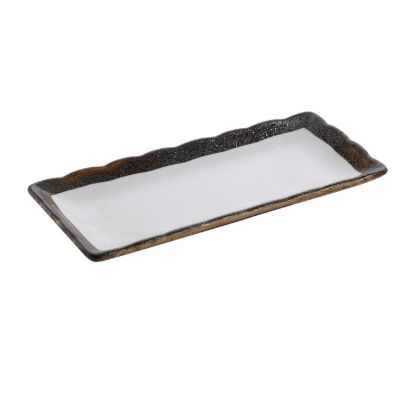 图片 RO-2110 Rockeye 10″ X 4 1/4″ 矩形寿司盘