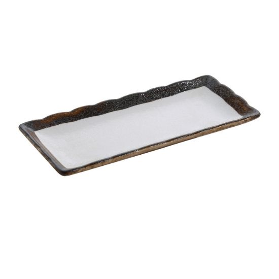 图片 RO-2110 Rockeye 10″ X 4 1/4″ 矩形寿司盘